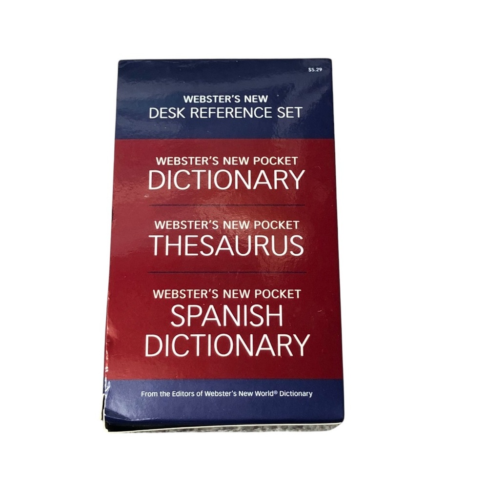 Webster's Pocket size Reference set Dictionary, Thesaurus & Spanish Dictionary - Picture 5 of 8